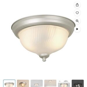 Elegant White Ceiling Light Fixture